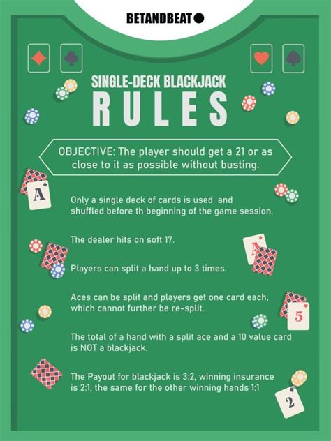  official blackjack casino rules